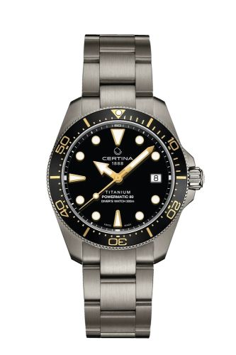 Certina DS Action Diver 38 Powermatic 80 Titanium / Black